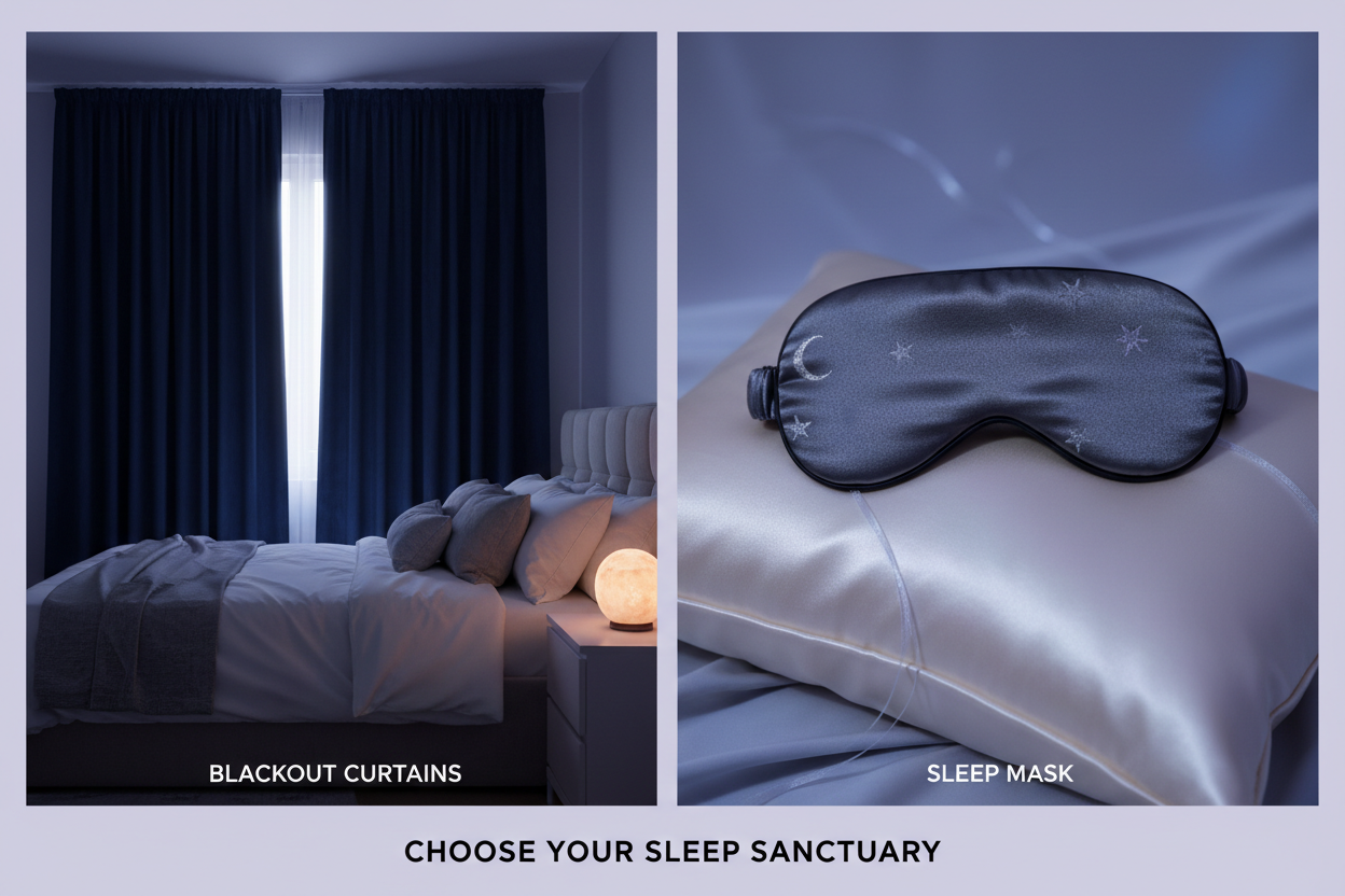 Sleep Masks vs. Blackout Curtains: Which is Best for Achieving Total Darkness and Better Sleep?