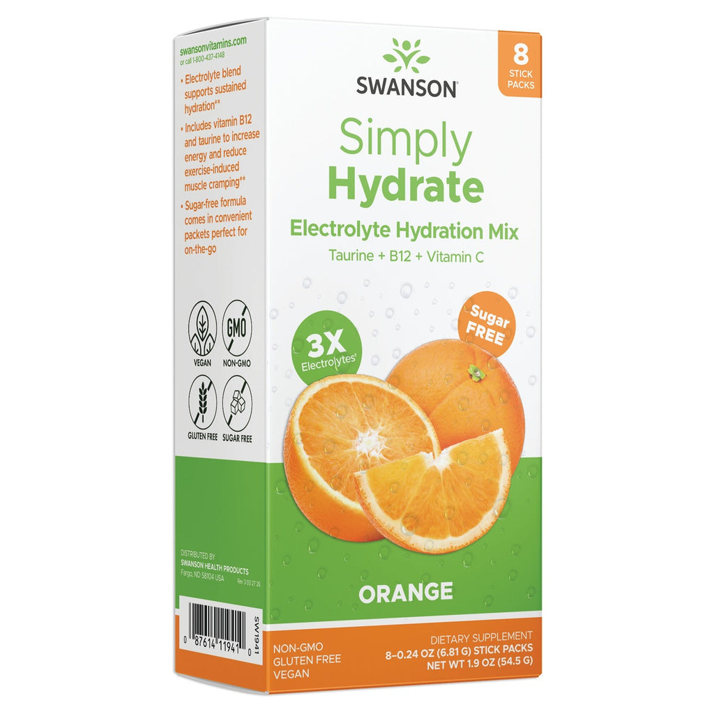 Simply Hydrate Electrolyte Hydration Mix - Orange