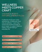 Pure Copper Rings – Hammered (10mm)