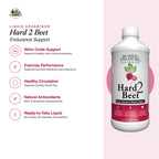Buried Treasure Hard 2 Beet, 15:1 Concentrated Beetroot Juice Dietary Supplement, 16 oz, 48 Liquid Servings