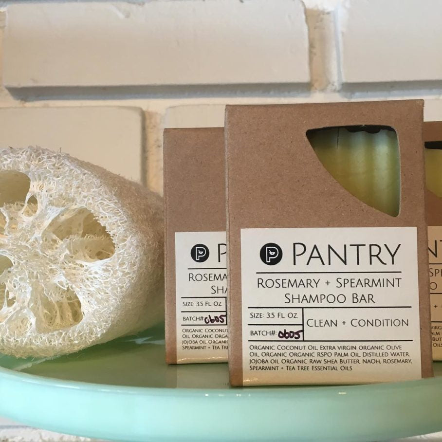 Rosemary + Spearmint Shampoo Bar - Low Waste Hair Wash