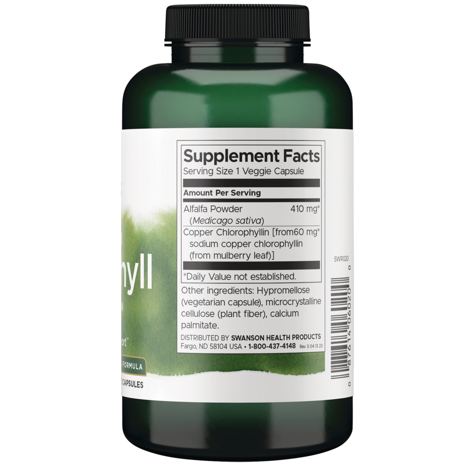 Vegetarian Chlorophyll as Chlorophyllin
