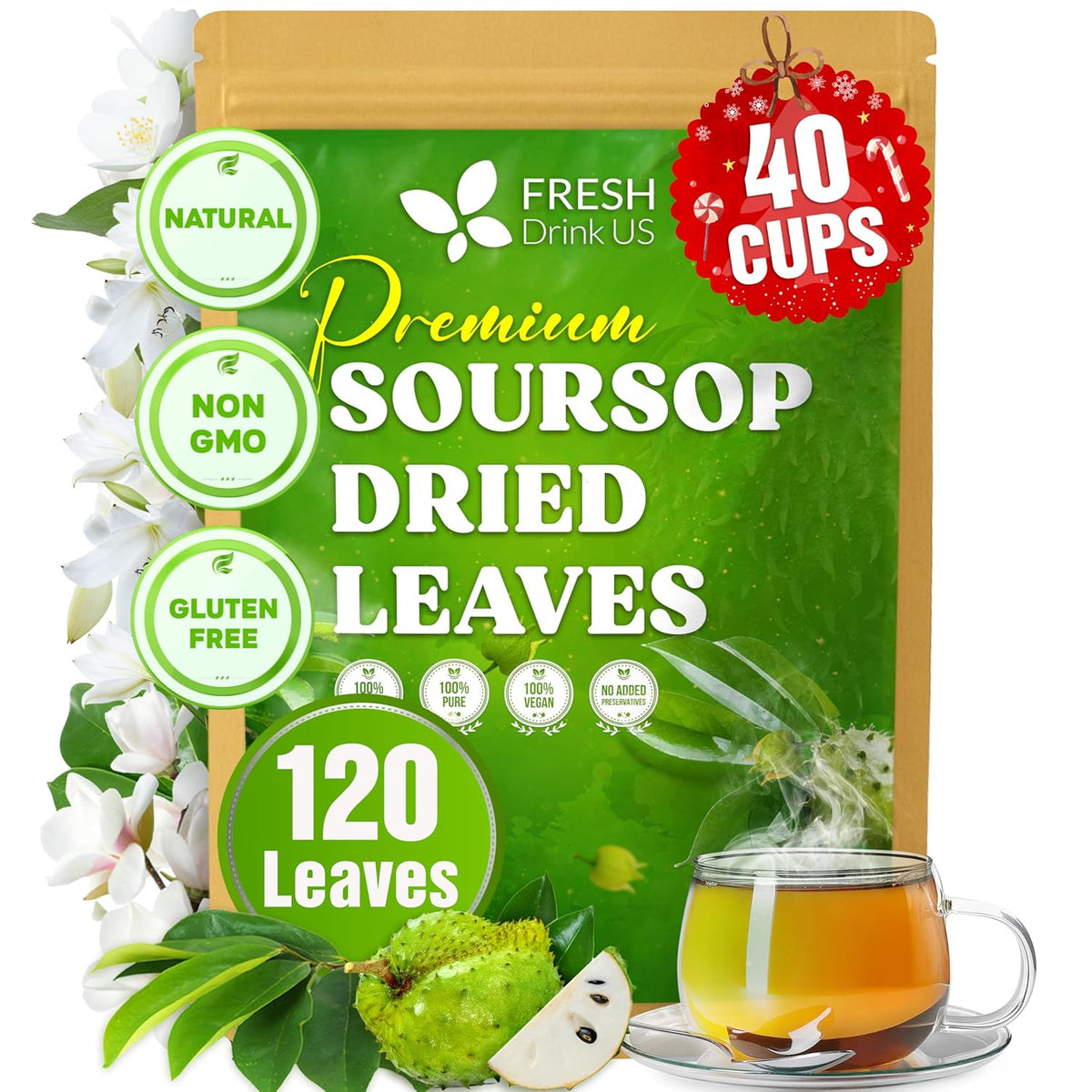 Premium Soursop Graviola Leaf Tea Bags