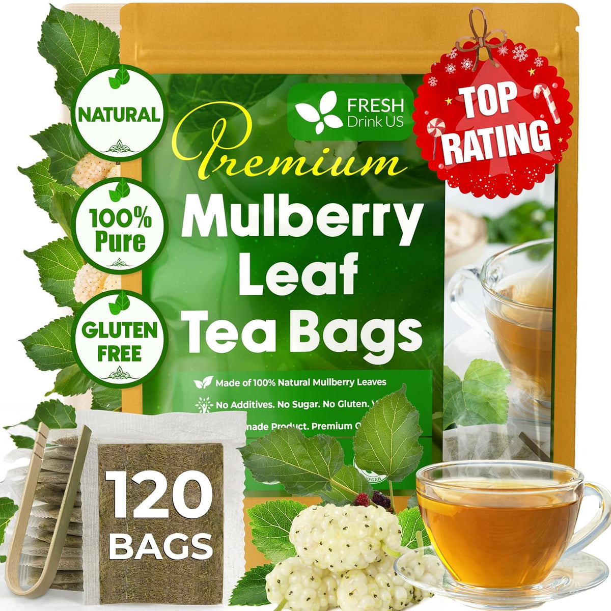 Premium Mulberry Leaf Tea Bags