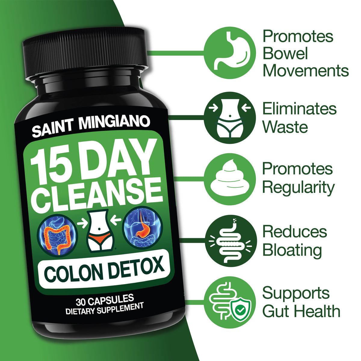 15 Day Cleanse | Colon Detox with Natural Laxative for Constipation & Bloating.