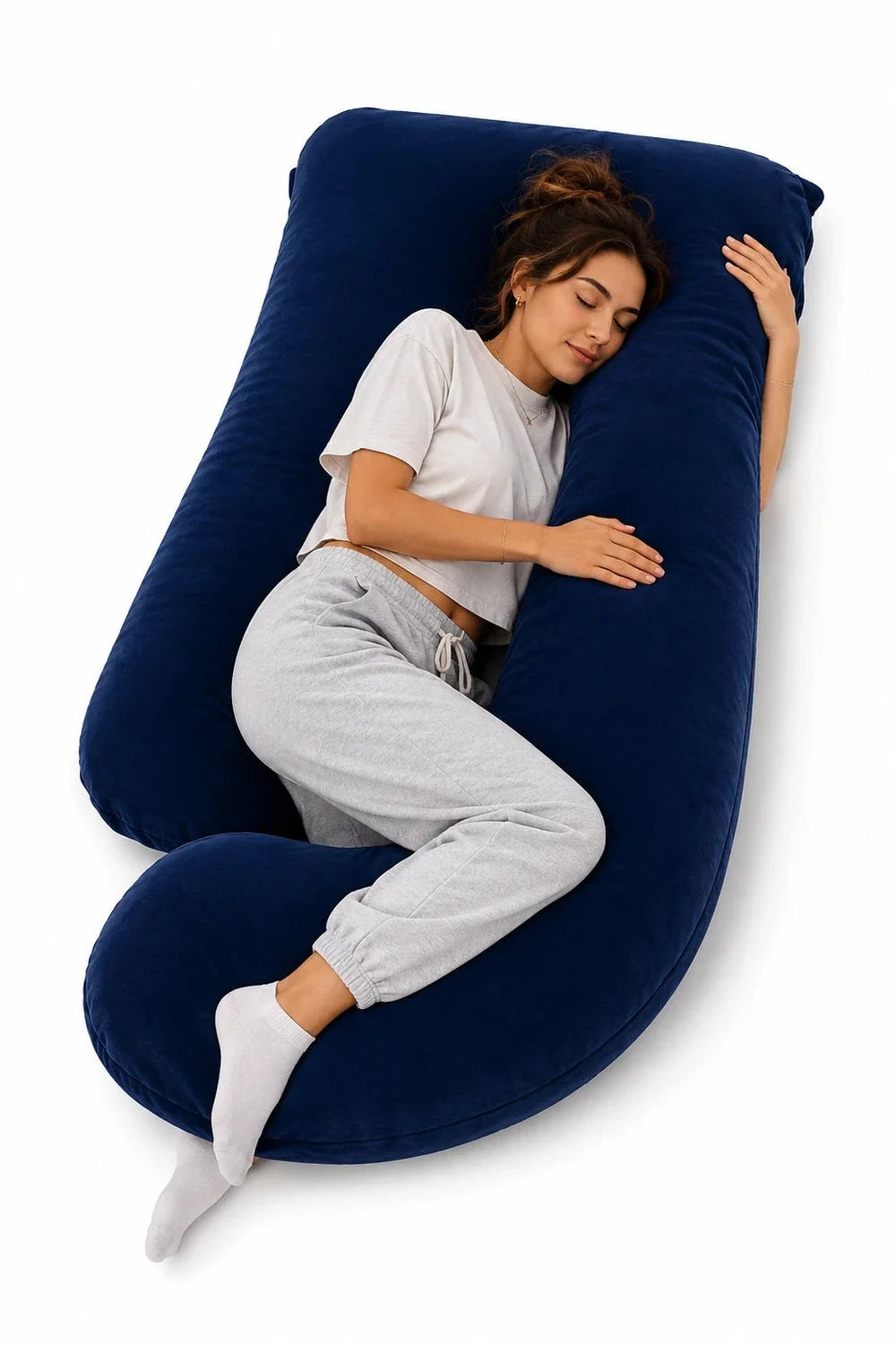 HerPillow Ultimate 5-in-1 Premium Full-Body Pillow for Women – Elevated Comfort & Support
