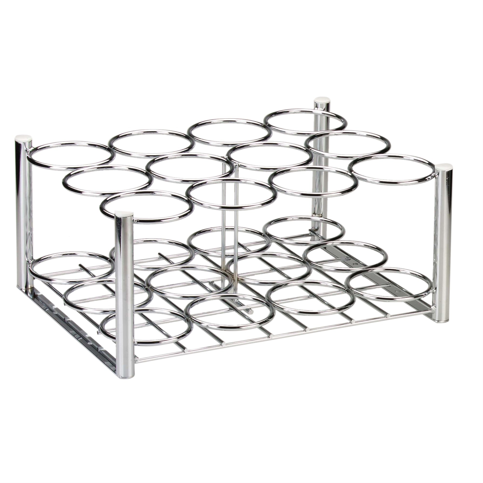 Drive Medical Deluxe Oxygen Cylinder Rack, Chrome, 16 x 10. 5 x 9. 5