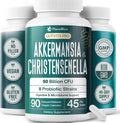 Christensenella Minuta and Akkermansia, Bifidobacterium longum, 8 Probiotic Strains, 50 Billion CFU with Cranberry Extract, Gut Health & Immune Support