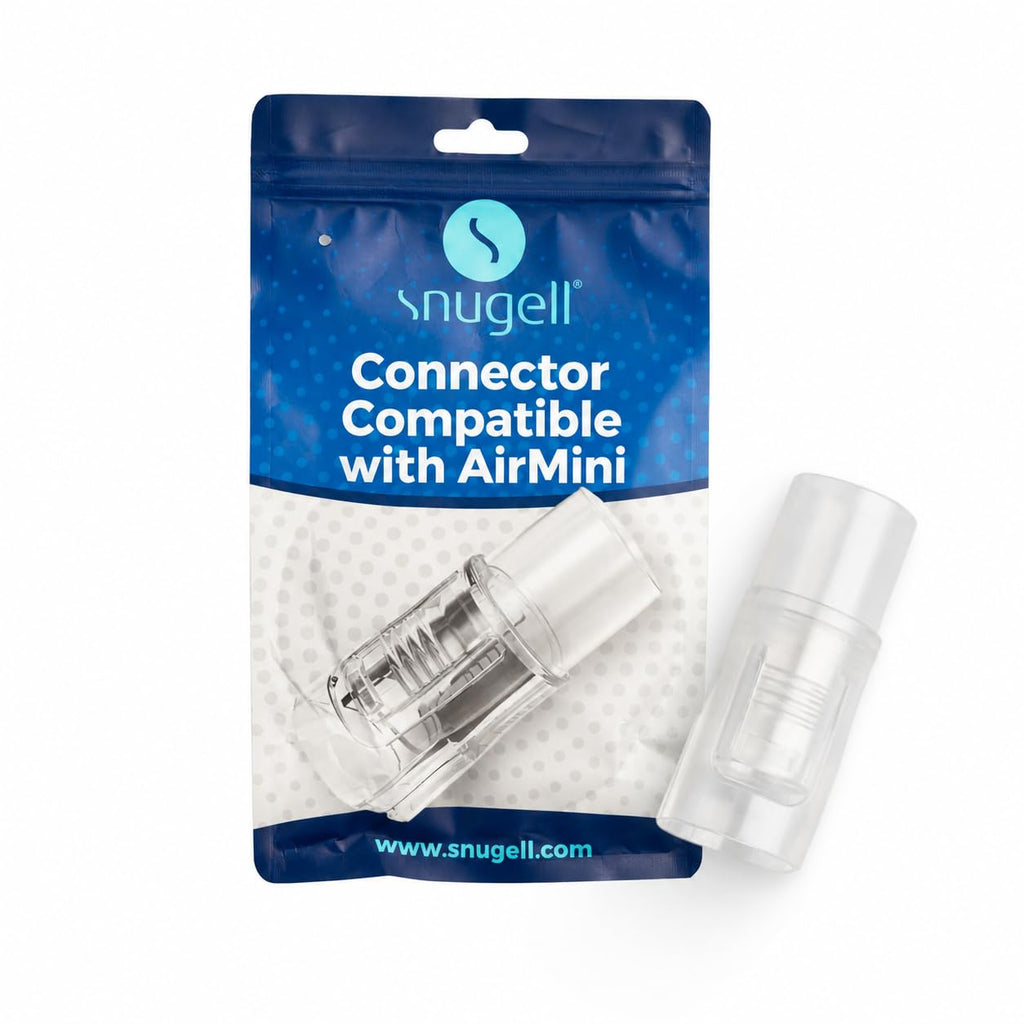 Snugell Adapter - Universal Tubing Connector Compatible with ResMed AirMini - Fits 15mm & 22mm CPAP Masks - Durable, Travel-Friendly Accessory for Convenient Use Anywhere