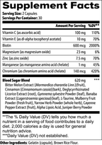 PranaBolt Blood Sugar Support | Glucose Metabolism Capsules | 60 Count
