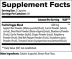Phytoniq Fruits & Veggies |Digestive Support Capsules | 60 Count