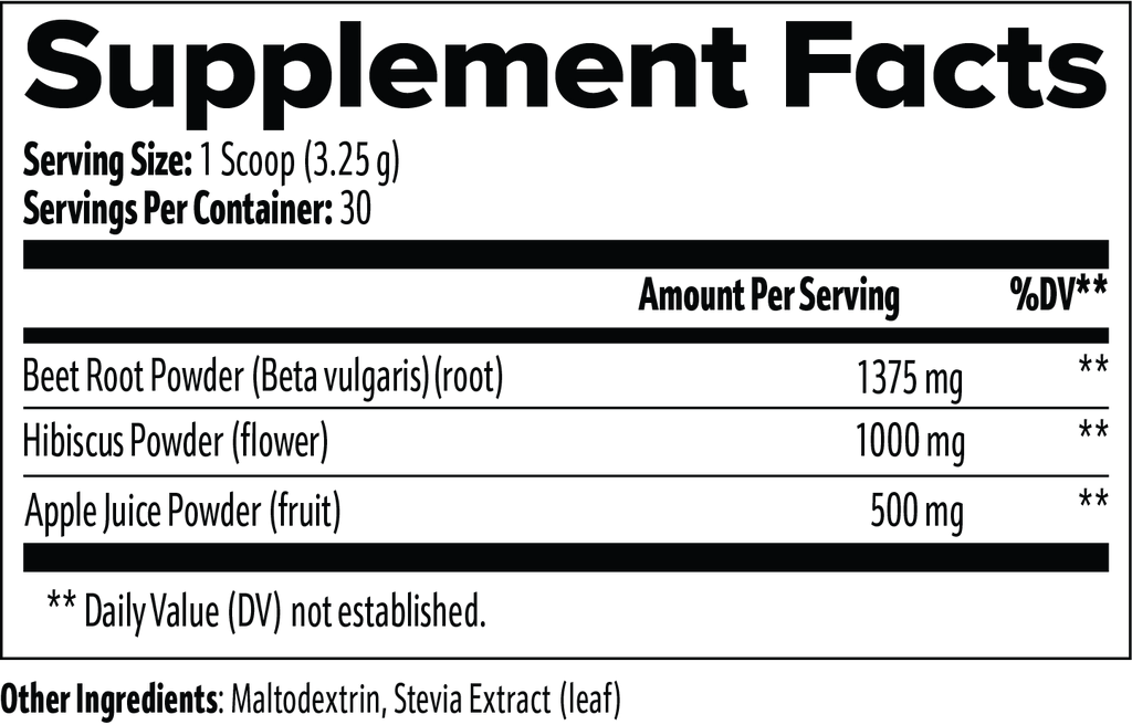 Rubina II Beetroot Powder |Circulation Support | 3.44 oz