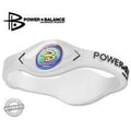 Power Balance Wristband Balance Bracelet 100% Surgical Grade Silicone (White/Black lettering) size Large