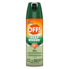 OFF! Deep Woods Dry Spray Long Lasting Protection (Pack - 6)
