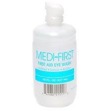 Medique MP21511 Medi-First Eye Irrigation Solution, 16 oz, Standard, Clear