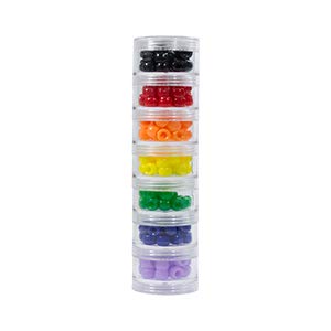 GMS Small 7 Day Stack-able Pill Organizer Case for Medication, Vitamins, and Supplements with 7 Lids - one for Each Portable and