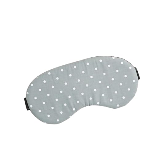 Cotton Sleeping Eye Mask  Green Polka