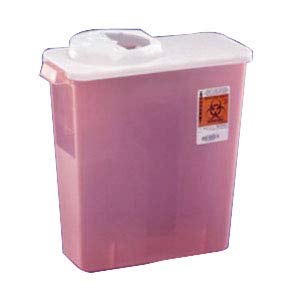 Sharps Container 2 Gallon Red, Clear Lid - 31142222