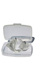 Docs ProPlugs - Preformed Protective Vented Earplugs (Pair) Clear With Leash-Medium-Small