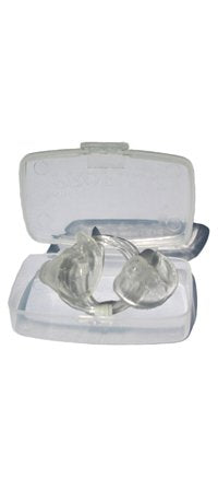 Docs ProPlugs - Preformed Protective Vented Earplugs (Pair) Clear With Leash-Medium-Small
