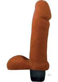 Latin American Real Skin The Wild Bull Waterproof Vibrator, Flesh, 7 Inch