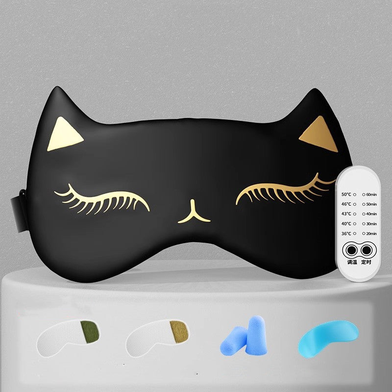 USB Heated Eye Mask with Herbal Packs and 5 Heat Settings