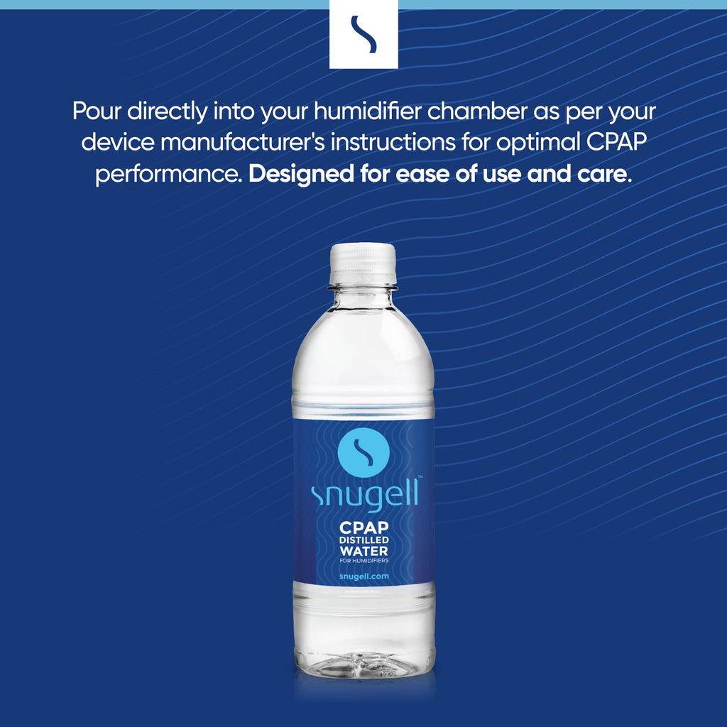 Distilled Water for CPAP Machines (12-Pack, 16.9 oz)