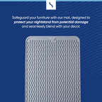 CPAP Protector Mat - Nightstand Protector - Vibration Absorbing & Noise Reducing