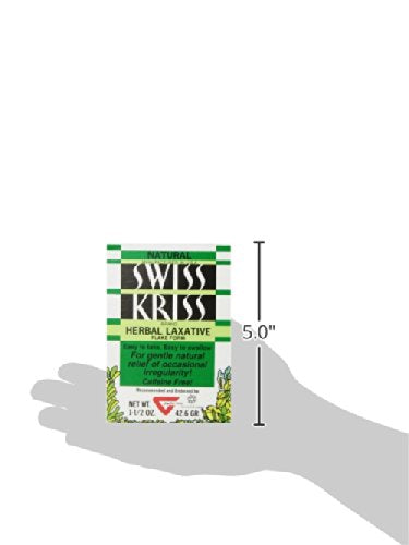Swiss Kriss Natural Herbal Laxative Flake Form , 1.5 Ounces (42.6 g) (Pack of 6)