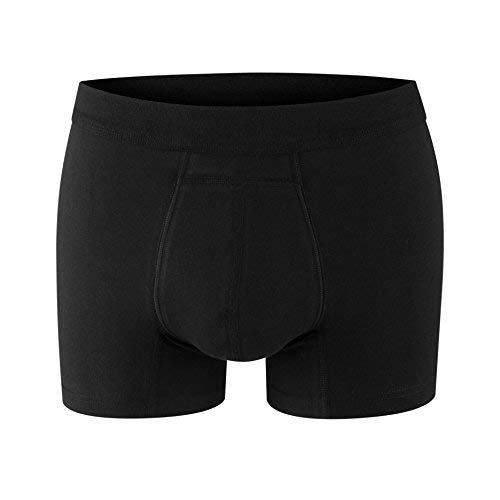 PROTECHDRY - Washable Urinary Incontinence Cotton Boxer Brief Underwear for Men with Front Absorbent Area (Medium (Pack of 1), B