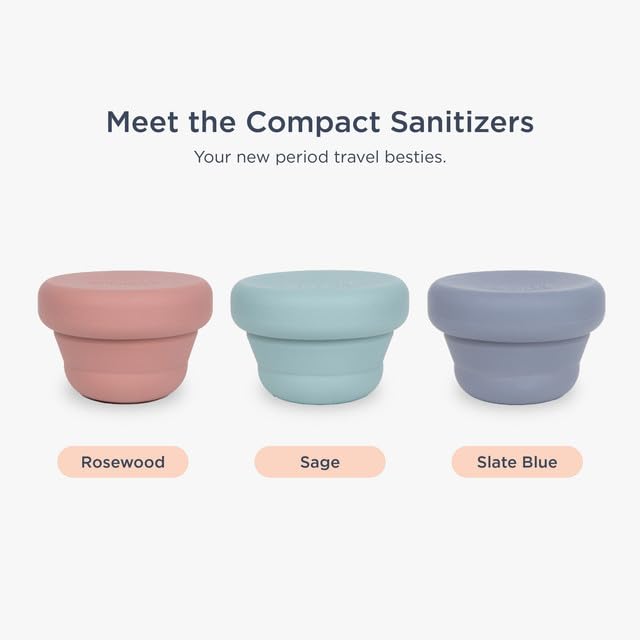 Saalt Compact Sanitizer - Easy Sanitization for Menstrual Cup Or Menstrual Disc - Microwavable - Reusable - Good for Camping, Do