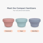 Saalt Compact Sanitizer - Easy Sanitization for Menstrual Cup Or Menstrual Disc - Microwavable - Reusable - Good for Camping, Do