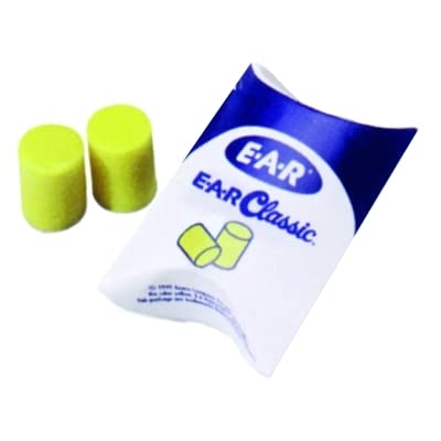 3M Ear Plugs, E-A-R Classic Small 311-1103, 200 Pair of Disposable Earplugs, Pairs Individually Wrapped, Uncorded, 29 dB NRR, Fo