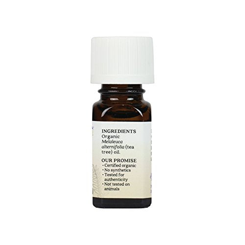 Aura Cacia Certified Organic Tea Tree Essential Oil, 0.25 Ounce (Pack of 24)