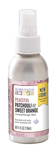 Aura Cacia Room and Body Mist, Peaceful Patchouli and Sweet Orange, 4 Fluid Ounce