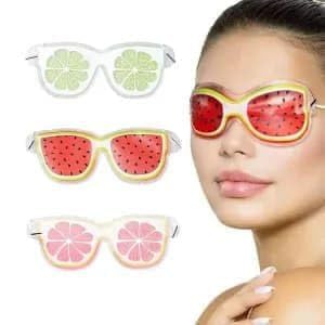 Ganraj Lemon & Watermelon Hot Cold Eye Mask  Reusable Gel Patch For Dark Circles, Puffiness & Relaxation