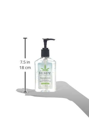 Hempz Triple Moisture Moisturizing Herbal Hand Sanitizer, 8.5 Ounce