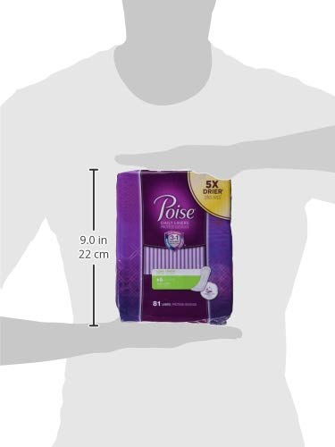 Poise Poise Incontinence Panty Liners, Very Light Absorbency, Long, 81 Count, Long, 81 Count