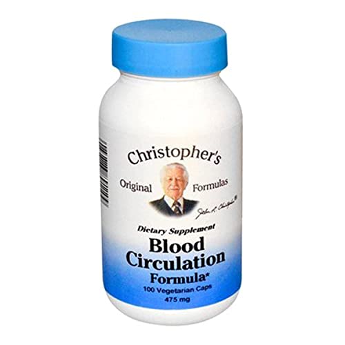 Dr. Christophers Original Formulas Blood Circulation Formula Capsules, 475mg, 100 Count