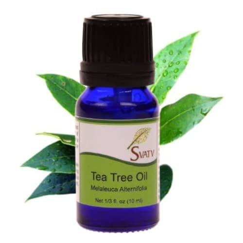 SVATV Tea Tree Essential Oil Therapeutic Grade Aromatherapy Oils Fragrance Oil for Diffuser Yoga Massage & DIY Personal Care 10