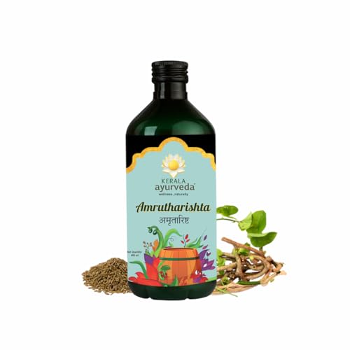 Kerala Ayurveda Amrutharishta 450 Ml | For Post Illness Weakness| Relieves Fatigue | To Restore Energy Level | Immunity Booster 