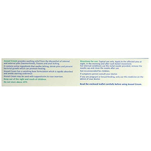 Anusol 43g SOY Cream - Whole Body Skin Moisturizer for All Skin Types, Damage Control &amp; Pore Treatment, 1.51 oz