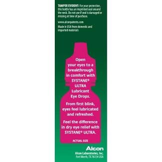 Systane Ultra Lubricant Eye Drops, 0.3 Fl Oz, 3 count