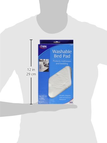 CAREX Washable Waterproof Mattress Pad - Mattress Protector and Bed Pad - 30 x 34 (Bed) 1 Count