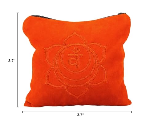 SUNYIK Natural Citrine Tumbled Chip Stone, Sacral Chakra Crystal Pillow for Healing Reiki, Sphere Sculpture Figurine Point Displ