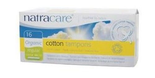 NATRACARE Organic Regular Tampons with Applicator ,16 Count (Pack of 3)