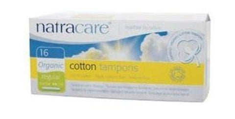 NATRACARE Organic Regular Tampons with Applicator ,16 Count (Pack of 3)