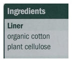 Natracare Natural Organic Curved Panty Liners, with Certified Organic Cotton, Ecologically Certified Cellulose Pulp and Plant St