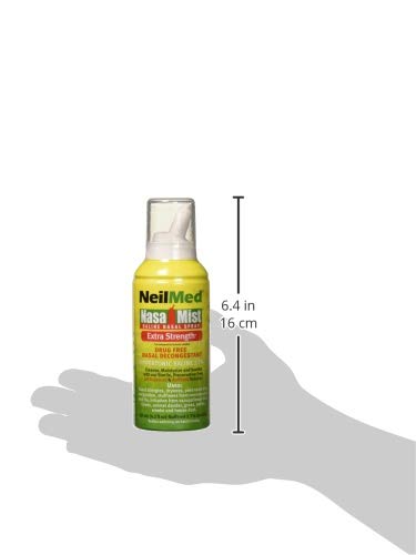 NeilMed NasaMist Hypertonic Extra Strength Saline Spray,Green 4.5 fl oz (Pack of 1)
