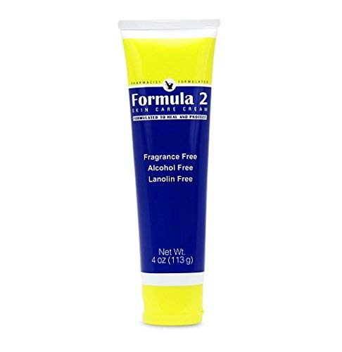 Formula 2 Skin Care Cream - 4 oz. tube Pharmacist Formulated Moisturizer and Barrier Cream